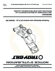 MTD Troy-Bilt 561 21 Inch Self Propelled Electric Rotary Lawn Mower Owners Manual page 36