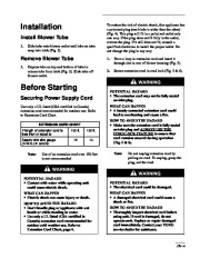 Toro 51586 Power Sweep Blower Owners Manual, 1997 page 7