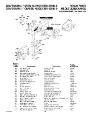 Craftsman C950-52930-0 Craftsman 31-Inch Dual Stage Snow Thrower Owners Manual page 38