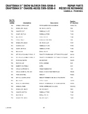 Craftsman C950-52930-0 Craftsman 31-Inch Dual Stage Snow Thrower Owners Manual page 43