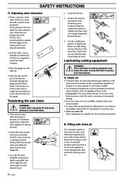 Husqvarna 323P4 325P4 325P5 X-Series Chainsaw Owners Manual, 2002,2003,2004,2005,2006 page 10