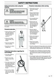 Husqvarna 323P4 325P4 325P5 X-Series Chainsaw Owners Manual, 2002,2003,2004,2005,2006 page 13