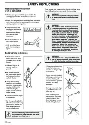 Husqvarna 323P4 325P4 325P5 X-Series Chainsaw Owners Manual, 2002,2003,2004,2005,2006 page 14