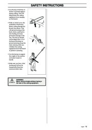 Husqvarna 323P4 325P4 325P5 X-Series Chainsaw Owners Manual, 2002,2003,2004,2005,2006 page 15