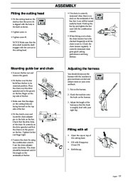 Husqvarna 323P4 325P4 325P5 X-Series Chainsaw Owners Manual, 2002,2003,2004,2005,2006 page 17