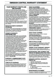 Husqvarna 323P4 325P4 325P5 X-Series Chainsaw Owners Manual, 2002,2003,2004,2005,2006 page 27