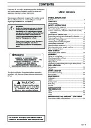 Husqvarna 323P4 325P4 325P5 X-Series Chainsaw Owners Manual, 2002,2003,2004,2005,2006 page 3