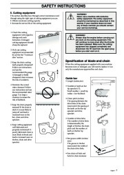 Husqvarna 323P4 325P4 325P5 X-Series Chainsaw Owners Manual, 2002,2003,2004,2005,2006 page 7
