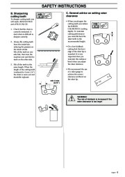 Husqvarna 323P4 325P4 325P5 X-Series Chainsaw Owners Manual, 2002,2003,2004,2005,2006 page 9