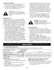 Craftsman 486.24838 Craftsman 42-Inch Tracktor Attachment Snow Blower Owners Manual page 28