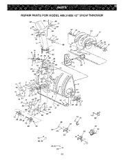Craftsman 486.24838 Craftsman 42-Inch Tracktor Attachment Snow Blower Owners Manual page 34
