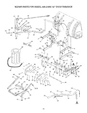 Craftsman 486.24838 Craftsman 42-Inch Tracktor Attachment Snow Blower Owners Manual page 36