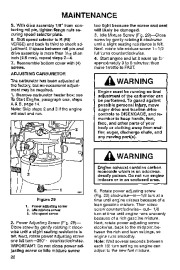Toro 38054 521 Snowthrower Owners Manual, 1994 page 22