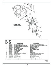 MTD 600 Hydrostatic Lawn Tractor Mower Parts List page 7