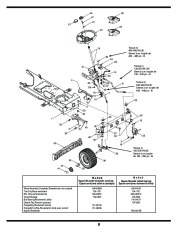 MTD 600 Hydrostatic Lawn Tractor Mower Parts List page 8