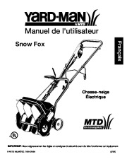 MTD Yard Man 769-02494 Electric Snow Blower Owners Manual page 15