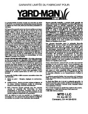MTD Yard Man 769-02494 Electric Snow Blower Owners Manual page 28