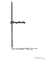Simplicity 709 52 Snow Blower Owners Manual page 15