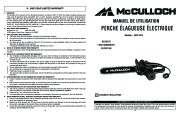 McCulloch Owners Manual, 2006,2007,2008 page 10