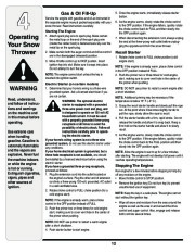 MTD Yard Man 769-03342 Snow Blower Owners Manual page 12