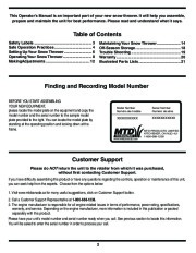 MTD 769-03244 Snow Blower Owners Manual page 2