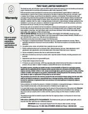 MTD 769-03244 Snow Blower Owners Manual page 20