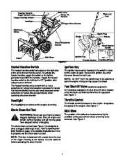 MTD H660G Snow Blower Owners Manual page 7