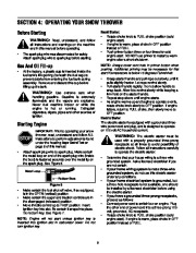 MTD H660G Snow Blower Owners Manual page 8