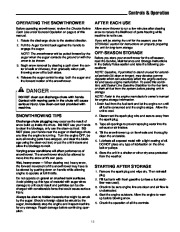 Simplicity 520M 520E 1694585 7085663 1694586 7085664 Snow Blower Owners Manual page 14