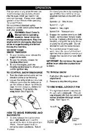 Craftsman 536.887992 Craftsman 9 HP Snow Thrower Owners Manual page 11