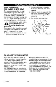 Craftsman 536.887992 Craftsman 9 HP Snow Thrower Owners Manual page 28
