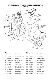 Craftsman 536.887992 Craftsman 9 HP Snow Thrower Owners Manual page 37