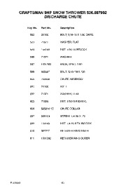 Craftsman 536.887992 Craftsman 9 HP Snow Thrower Owners Manual page 43