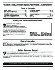 MTD White Outdoor 235 S235 Single Stage Snow Blower Owners Manual page 2