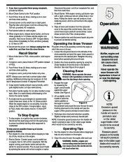 MTD White Outdoor 235 S235 Single Stage Snow Blower Owners Manual page 9
