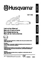 Husqvarna 137 142 Chainsaw Owners Manual, 2005 page 1