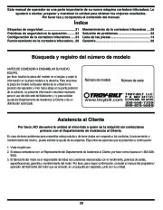 MTD Troy-Bilt 410 420 Chipper Shredder Lawn Mower Owners Manual page 20