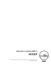 Husqvarna 395XP Chainsaw Owners Manual, 2009 page 1