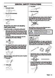 Husqvarna 395XP Chainsaw Owners Manual, 2009 page 13