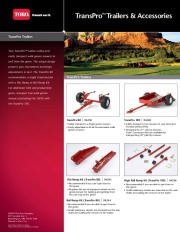 Toro GR TransPro Accessories Catalog page 1