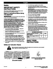 Toro 51539 Air Rake Blower Owners Manual, 1998 page 2