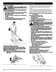 MTD Troy-Bilt TB70SS 2 Cycle Gasoline Trimmer Owners Manual page 8