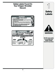 MTD 020 Series Chipper Shredder Vacuum Owners Manual page 3