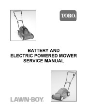 Toro 20052 Toro Carefree Recycler Electric Mower, E24 Service Manual, 2001 page 2