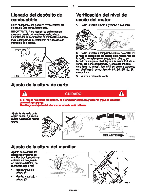 Toro 20031 22-Inch Recycler Lawn Mower Manual del Propietario del