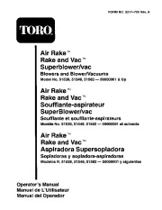 Toro 51539 600 Air Rake Manual, 1995 page 1