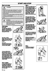 Husqvarna 355 Chainsaw Owners Manual, 1995,1996,1997,1998,1999,2000,2001 page 28