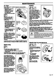 Husqvarna 355 Chainsaw Owners Manual, 1995,1996,1997,1998,1999,2000,2001 page 31