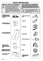 Husqvarna 355 Chainsaw Owners Manual, 1995,1996,1997,1998,1999,2000,2001 page 4