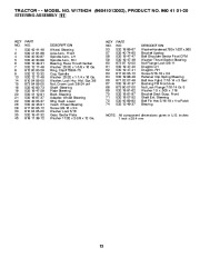 Weed Eater 96041012002 Lawn Tractor Parts List, 2010 page 13